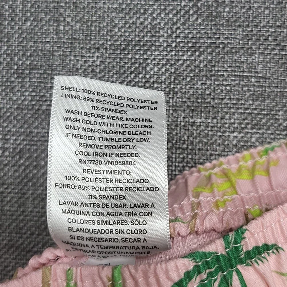 Art Class Boys' Tropical Print Swim Trunks Pink Size X-Large 14
